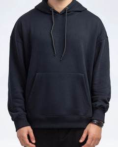<b>Men</b>’s Premium <b>Pullover</b> Hoodie – Heavyweight Cotton Sweatshirt Unisex Plain Dark Hoodie – Thick Fabric Casual Sweatshirt <b>For</b> <b>Men</b> - Product Image 5