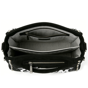 Bolso de Hombro de Diseño de Alta Gama para Mujer, Cartera de Lona Negra de PVC a la Moda, Estilo Europeo y Americano - Product Image 6
