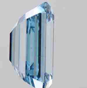 Diamant de laboratoire JC Diamond 4 carats, taille émeraude, bleu vif fantaisie, clarté VS1, certifié IGI, percé au laser, diamant non monté - Product Image 3