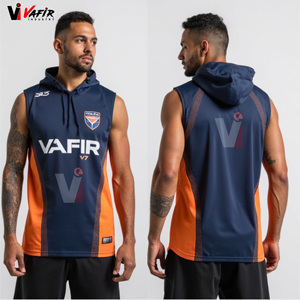 Tenue de football 7v7 2026 sublimée imprimée, avec casque rembourré, gants respirants, antibactériens, séchage rapide, sans manches - Product Image 6