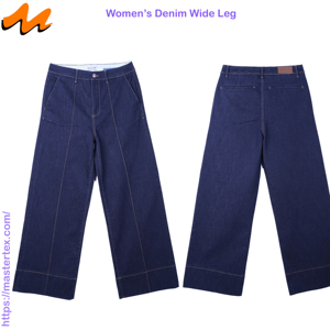 Pantalones chinos plisados retro de mujer, de pierna ancha, con dobladillo grande y pliegues, elegantes, de tela de algodón, poliéster y elastano, con un peso de 11.09 oz. - Product Image 3