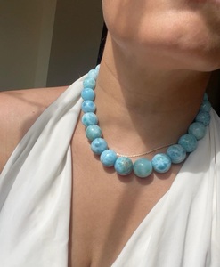 Perles de Larimar en gros, grandes pierres précieuses brutes pour la création de bijoux haut de gamme - Product Image 3