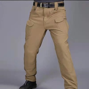 Pantalones Tácticos de Senderismo para Hombre, Estilo Fuerzas Especiales, para Entrenamiento al Aire Libre, Temporada de Primavera, Tela de Lona, Cintura Elástica, Bolsillos Resistentes al Desgaste - Product Image 3