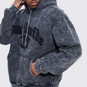Conjunto de Sudadera y Pantalones Cortos de Forro Polar Unisex Personalizado 2026, Estilo Casual de Invierno, Desgastado, Efecto Descolorido por el Sol, Lavado Ácido, Novedad al por Mayor para Mujer - Product Image 5