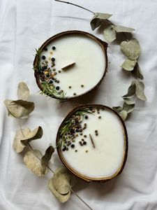 Bol à bougie en coquille de noix de coco vide de qualité supérieure, fait main, conteneur de bougie durable, exportateur en gros du Vietnam - Product Image 6