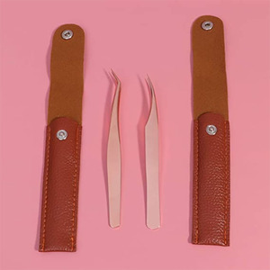 Pinzas para Pestañas 2026 con Punta Recta y Curva, Pinza para Extensiones de Pestañas de Acero Inoxidable, Set de Pestañas Postizas - Product Image 3