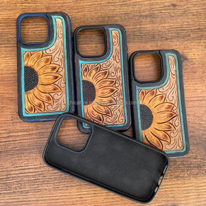 เคสโทรศัพท์หนังเครื่องมือทำมือสไตล์ตะวันตกสินค้ามาใหม่เคสมือถือ15นิ้วหรูหราสไตล์วินเทจ - Product Image 4