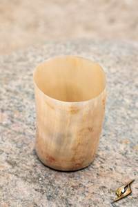 Ensemble de 4 tasses en corne de buffle naturelle polie, rondes, pour la décoration de la maison - Product Image 5