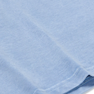 Camiseta Extra Grande Azul Claro para Hombre, Manga Corta, Cuello Redondo, Informal, con Logotipo Estampado, Tejido de Punto, 100% Algodón - Product Image 4