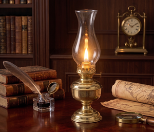 High Quality traditional brass Kerosene Lantern Home Decor Best Selling Small Table <b>Lamp</b> Antique Design chimney luxury classic - Product Image 3