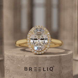 2CT Oval Halo Diamond Engagement Ring 14K Solid Gold Vintage Halo <b>Bridal</b> Ring Oval Cut Lab Grown Diamond Ring Anniversary Gift - Product Image 1