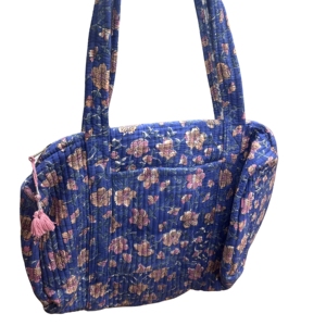 Bolsa de Viaje de Algodón con Estampado Artesanal, Estilo Boho, Acolchada, Ligera, Gran Capacidad, Plegable, Multifuncional para Viajes y Gimnasio - Product Image 1