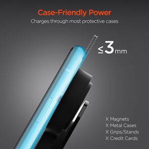 Dock di ricarica wireless nero 3 in 1 multifunzionale con 3 dispositivi compatibili - Product Image 6