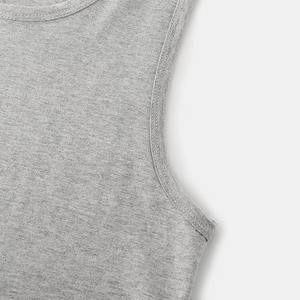 Camiseta sin mangas de entrenamiento para hombre, camiseta deportiva de alta elasticidad para hombre, top sin mangas de moda de verano para hombre, camiseta sin mangas de marca privada - Product Image 4