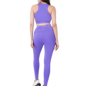 Ensemble de vêtements de sport pour femmes, soutien-gorge de yoga personnalisé, leggings, ensemble de deux pièces pour la remise en forme, l'entraînement en salle de sport - Product Image 4