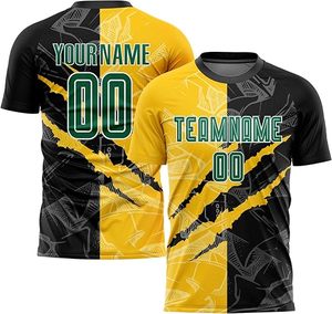 ชุดเสื้อฟุตบอลแบบซับลิเมชั่นสีน้ำเงินขาว พร้อมชื่อทีม 00 คอกลม แขนสั้น ระบายเหงื่อได้ดี สำหรับผู้ใหญ่ ใส่ได้ทั้งชายและหญิง - Product Image 6