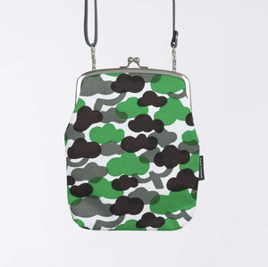 Canvas Coin <b>Purse</b> Crossbody Wallet Kiss Lock Shoulder Pouch Cloud Pattern for Daily Travel - Product Image 4