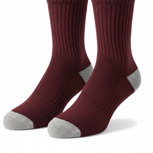 Chaussettes pour femmes en coton multicolores, à rayures, tricotées, de couleur unie, Jingwen - Product Image 5