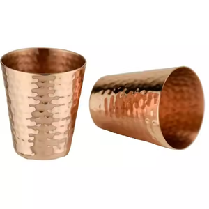 Vaso de Cobre Puro Clásico Ecológico Premium, Hecho a Mano, para Hogar, Cocina, Restaurante, Bar, Viajes y Fiestas - Product Image 2