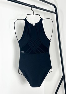 Leotardo de Entrenamiento para Mujer, Niña y Niños, Negro, con Lentejuelas y Pedrería, Sin Mangas, Cintura Elástica - Product Image 5