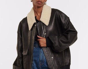 <b>Women</b> Reversible Bomber <b>Jacket</b> Two Way Wear Full Zip Casual Outerwear Long Sleeve Ribbed Cuffs <b>Lightweight</b> Winter - Product Image 2