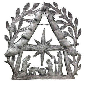 Décoration Murale de Noël en Aluminium Argenté à Sublimation pour Cadeaux et Autres Décorations de Fêtes - Product Image 1