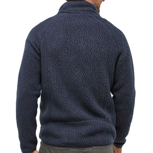 Chaqueta Casual con Capucha para Hombre, Marca SHORT SIGN INDUSTRY, de Forro Polar Sherpa y Lona, con Cierre Frontal Completo, Transpirable, Ecológica y Cálida - Product Image 5