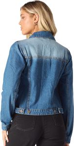 Chaqueta Vaquera Casual de Otoño para Mujer, Algodón Lavado Premium, Impermeable, Transpirable, con Botones al Frente, Estilo Urbano, Cómoda - Product Image 3