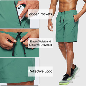 Shorts de sport en coton et polyester de haute qualité pour hommes, logo personnalisé, streetwear, décontracté, entraînement, shorts pour hommes - Product Image 5
