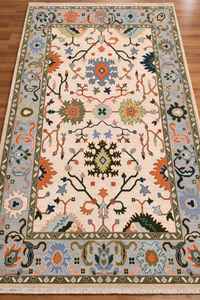 Alfombra de Estilo Persa Vintage – Alfombra Decorativa Antideslizante para Sala de Estar Grande |   Alfombra con Patrón Floral Tradicional, Decoración del Hogar - Product Image 5