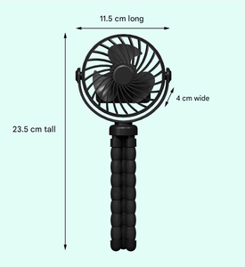 Ventilador Portátil Plegable de Escritorio Octopus Mini sin Aspas, 4 Velocidades, para Cochecito - Product Image 5