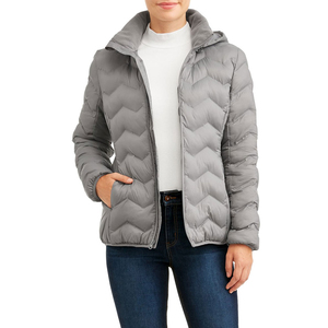 Latest Fashion Custom Logo Women's Puffer Jacket Casual Bubble Jacket for Women Bomber Padded Quilted Winter Jacket for Women - Product Image 1