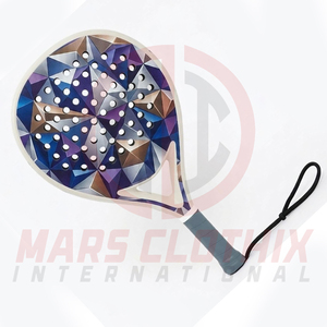 Raquette de padel légère personnalisée à vendre, raquette en fibre de carbone avec logo et design sur mesure - Product Image 3