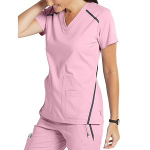 Unisex <b>Scrub</b> <b>Tops</b> Breathable Medical Uniform Shirts for Clinical and Hospital Use - Product Image 3