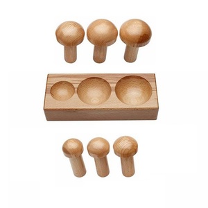 Bloc de façonnage en bois dur de haute qualité avec 6 poinçons, cube en bois double face en forme de champignon pour le façonnage et le modelage des métaux - Product Image 3