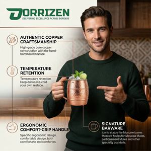 Vente en gros de mugs Moscow Mule en cuivre 400 ml, étanches, réutilisables, écologiques, compatibles lave-vaisselle, personnalisables, exportation usine, bière - Product Image 6