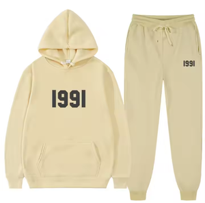 Conjunto de Sudadera con Capucha para Hombre y Mujer, Diseño Moderno con Letras Estampadas, Estilo Holgado e Informal - Product Image 3
