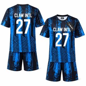 Tenue de football personnalisée, couleur unie, sublimée, 100% polyester, anti-transpiration, protection UV, respirante, antibactérienne - Product Image 6