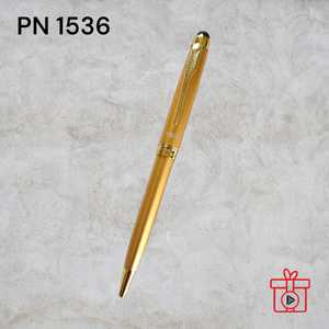 Bolígrafo de Lujo Promocional Color Dorado, Delgado, Metálico, Personalizado para Hotel, de Alta Gama, Ecológico, Marca OLIVIA - Product Image 2