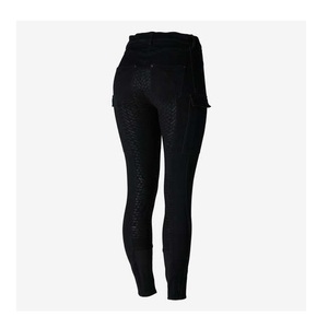 High Quality 4-way Stretch Horse Riding Breeches Leggings Tights <b>Equestrian</b> Wear Pants on Technical Fabric with Soft Feel - Product Image 4