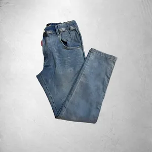 Jean Jogger en Denim Lavé Bleu Clair à Cordon de Serrage pour Homme – Pantalon Décontracté Toutes Saisons - Product Image 3