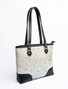 Wholesale Genuine Leather Tote Bag Custom Logo Printed Zipper Closure Travel Crossbody Shoulder Handbag - Product Image 5