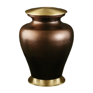 Urnes funéraires pour adultes en laiton de haute qualité avec un design magnifique, finition or et vert émeraude, pour cendres humaines. - Product Image 6