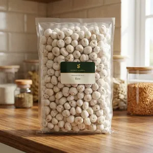 Suta Makhana, Nuez de Marca Fox Orgánica Cruda, Grado de Exportación Premium, Diámetro de 15mm-22mm, Semillas Redondas Blancas, Snack Natural - Product Image 2
