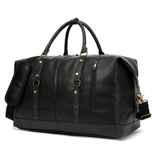 Sac de voyage en cuir PU personnalisé, sac de sport de plein air, sac de rangement, sac de week-end, sac de voyage en cuir pour hommes et femmes - Product Image 4