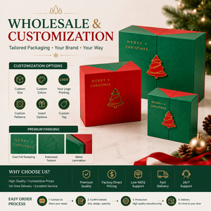 Premium <b>Christmas</b> Gift <b>Boxes</b> Magnetic Drawer Style Luxury Holiday Packaging <b>Boxes</b> for <b>Christmas</b> Gifts Party Packaging - Product Image 3