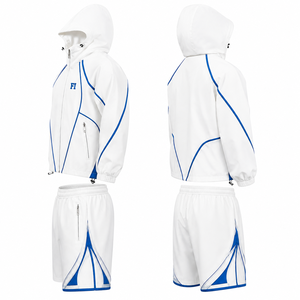 Conjuntos de Shorts Personalizados para Mujer, Traje Deportivo Cortavientos, Ligero, Transpirable, de Secado Rápido, Ecológico, Cintura Elástica, Chaquetas Vintage para Hombre - Product Image 3