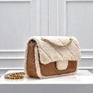Bolso de Hombro de Lujo para Mujer, de Felpa Suave, con Cordón, Gran Capacidad, Casual, Otoño-Invierno, Piel Sintética - Product Image 2