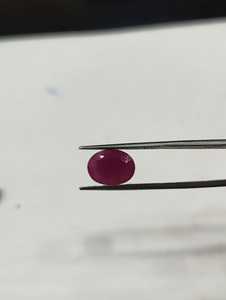 Rubis naturel de 4,46 carats, taille ovale, couleur rouge, sans traitement thermique, sans traitement chimique, bijoux certifiés - Product Image 1
