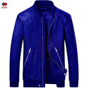 แจ็คเก็ตหนังออกแบบเองสำหรับผู้ชาย สีพื้น โลโก้สั่งทำได้ ไซส์ใหญ่พิเศษ ระบายอากาศได้ดี จาก Ryan Pro Gear - Product Image 1